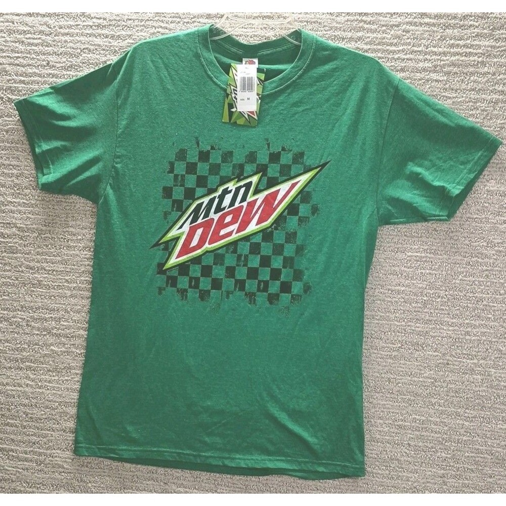 VINTAGE STYLE MOUNTAIN DEW SODA T-Shirt Mens MEDIUM NEW w/ TAG